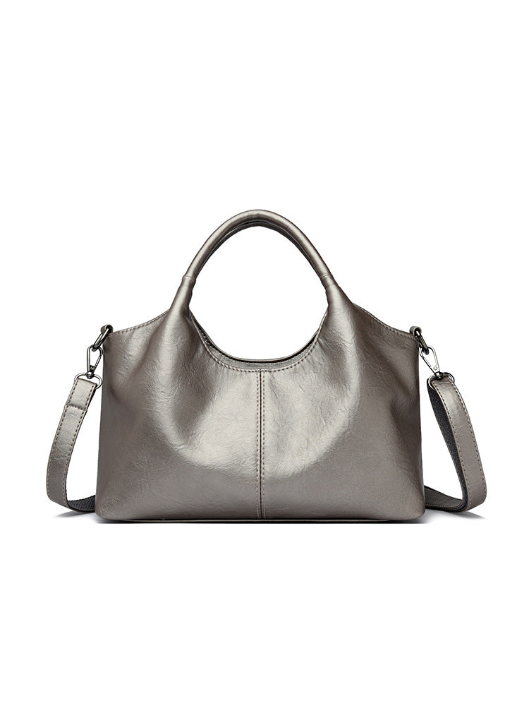 Elegant Leather Crossbody Tote Bag