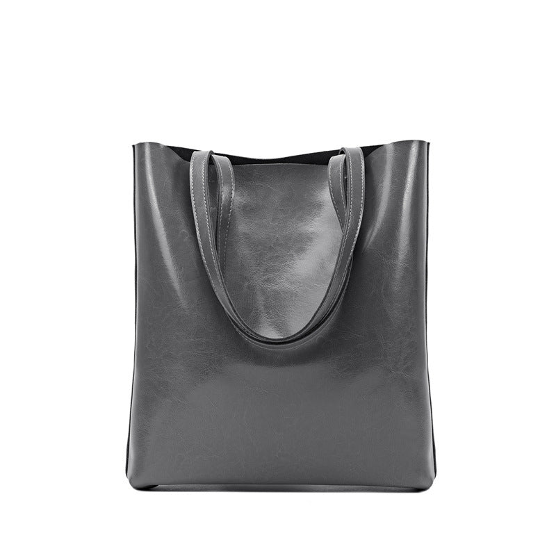 Large Capacity Genuine Leather Tote Bag