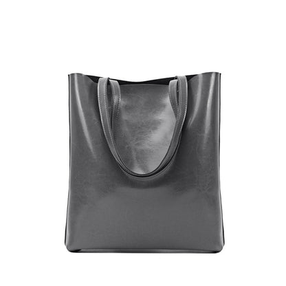 Large Capacity Genuine Leather Tote Bag