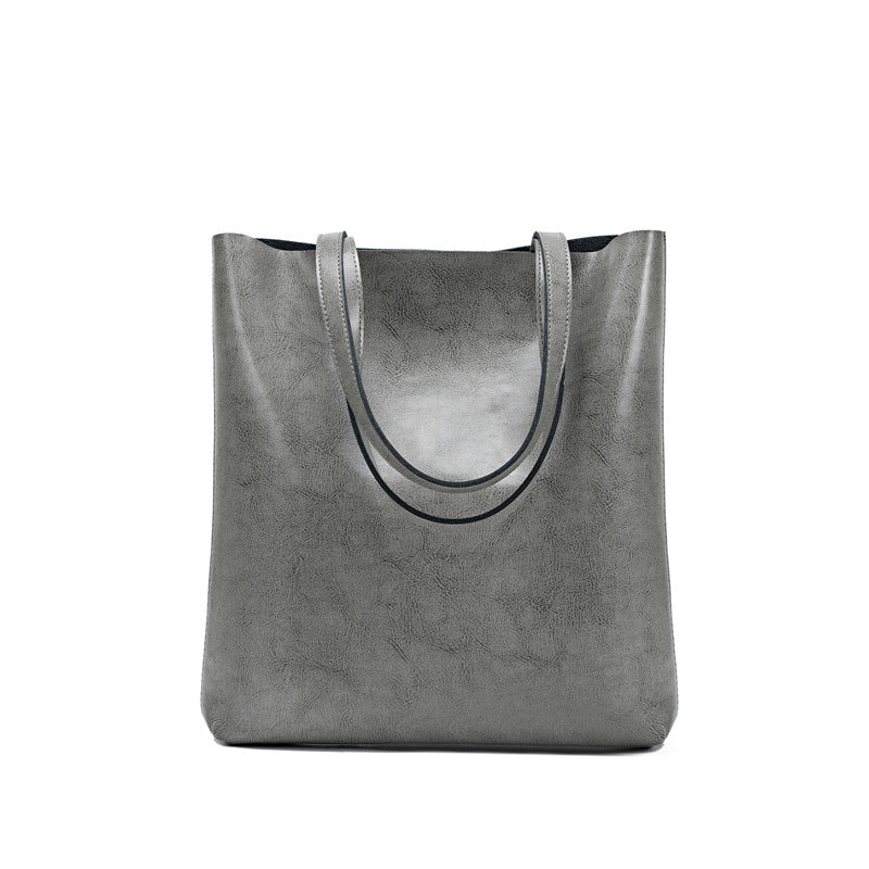 Large Capacity Genuine Leather Tote Bag