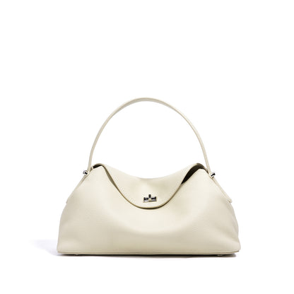 2025 spring new shoulder messenger bag handbag advanced simple fashion all-match bag first layer cowhide genuine leather