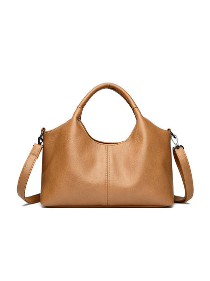 Elegant Leather Crossbody Tote Bag