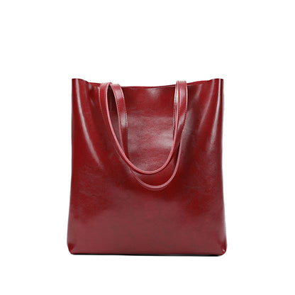 Large Capacity Genuine Leather Tote Bag