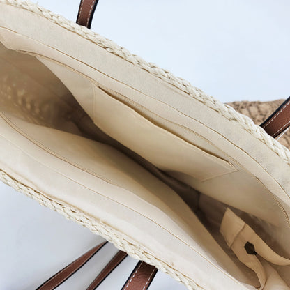 Urban Woven Straw Handbag