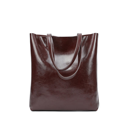 Large Capacity Genuine Leather Tote Bag