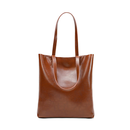 Large Capacity Genuine Leather Tote Bag