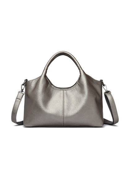 Elegant Leather Crossbody Tote Bag