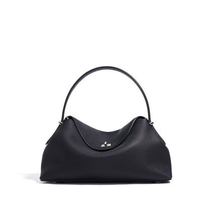 2025 spring new shoulder messenger bag handbag advanced simple fashion all-match bag first layer cowhide genuine leather