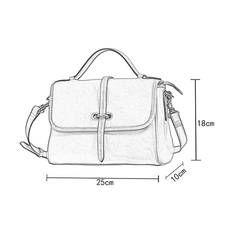 Handmade Vintage Genuine Leather Crossbody Bag