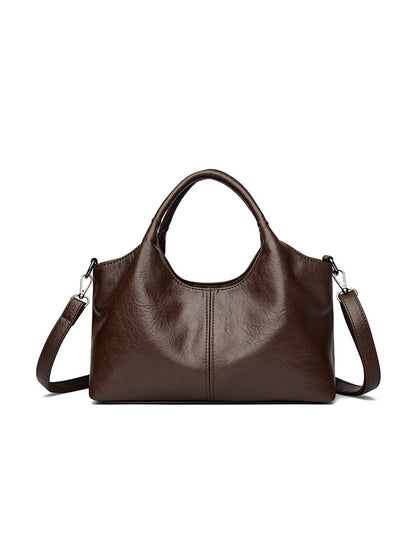 Elegant Leather Crossbody Tote Bag