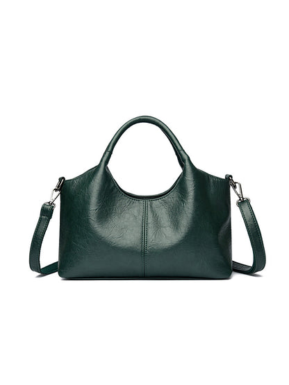 Elegant Leather Crossbody Tote Bag
