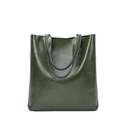 Large Capacity Genuine Leather Tote Bag