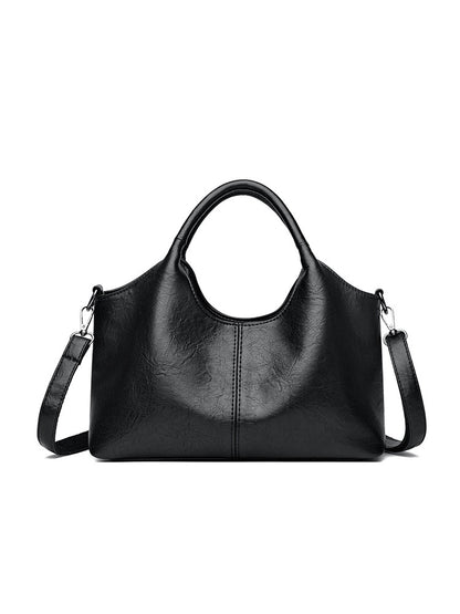 Elegant Leather Crossbody Tote Bag