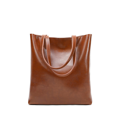 Large Capacity Genuine Leather Tote Bag