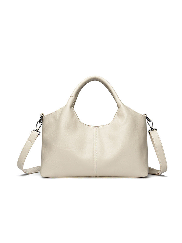 Elegant Leather Crossbody Tote Bag