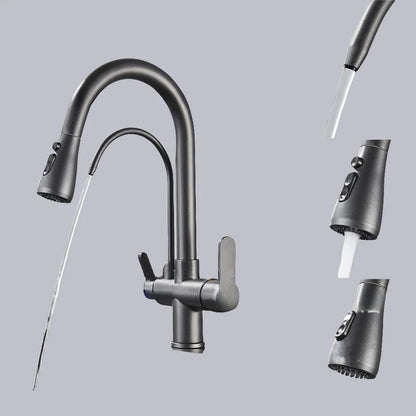 Kitchen Double-use Faucet ( hot and cold / dual-outlet / water purifier / three-in-one / pull-out )